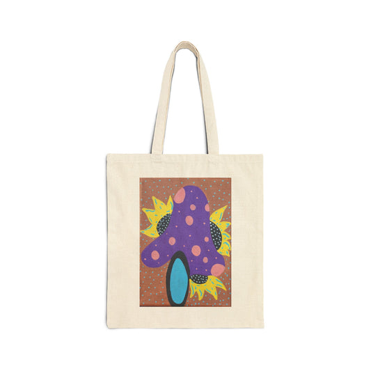 Psychedelic Mushroom Canvas Tote Bag