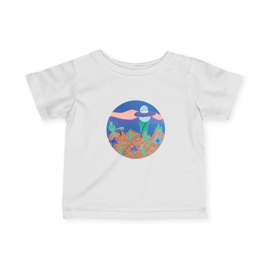 Infant Tee — Cute Desert UFO Graphic Baby Shirt