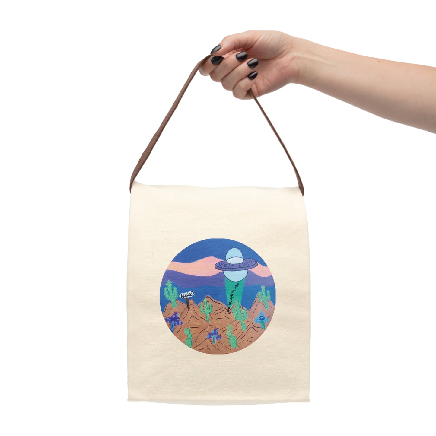 Desert UFO Canvas Lunch Bag - The Day Tripper Lunch Bag