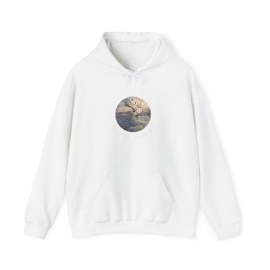Moonlit Ocean Hoodie – Vintage Wave Circle Graphic Sweatshirt