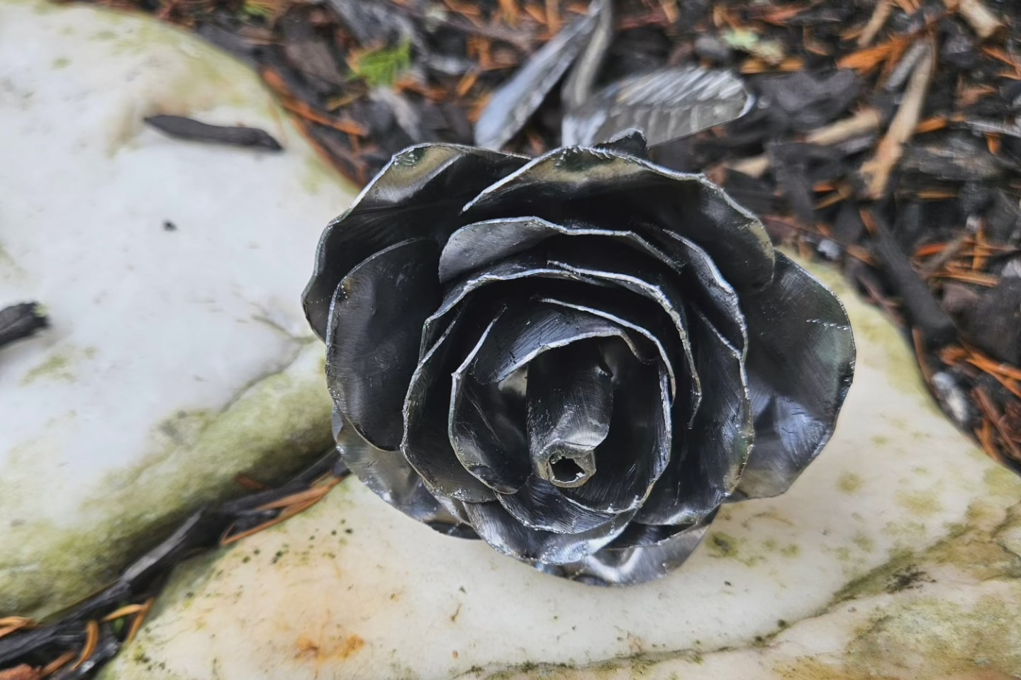 Metal Rose Wedding Gift, Bridal Shower Gift