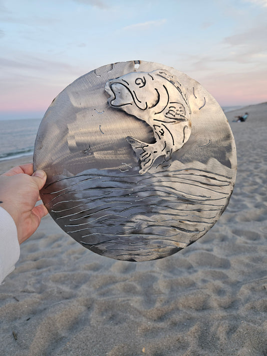 Metal Jumping Fish, Fish Art