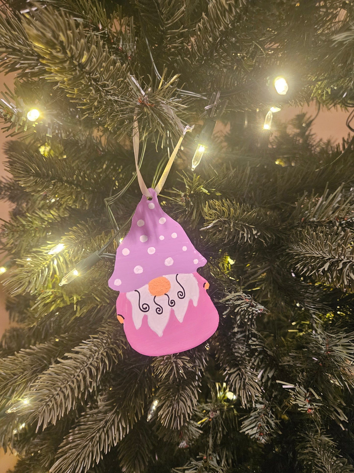 Pink gnome, Purple gnome, Gnome ornament, Christmas gnome. gnome for Christmas