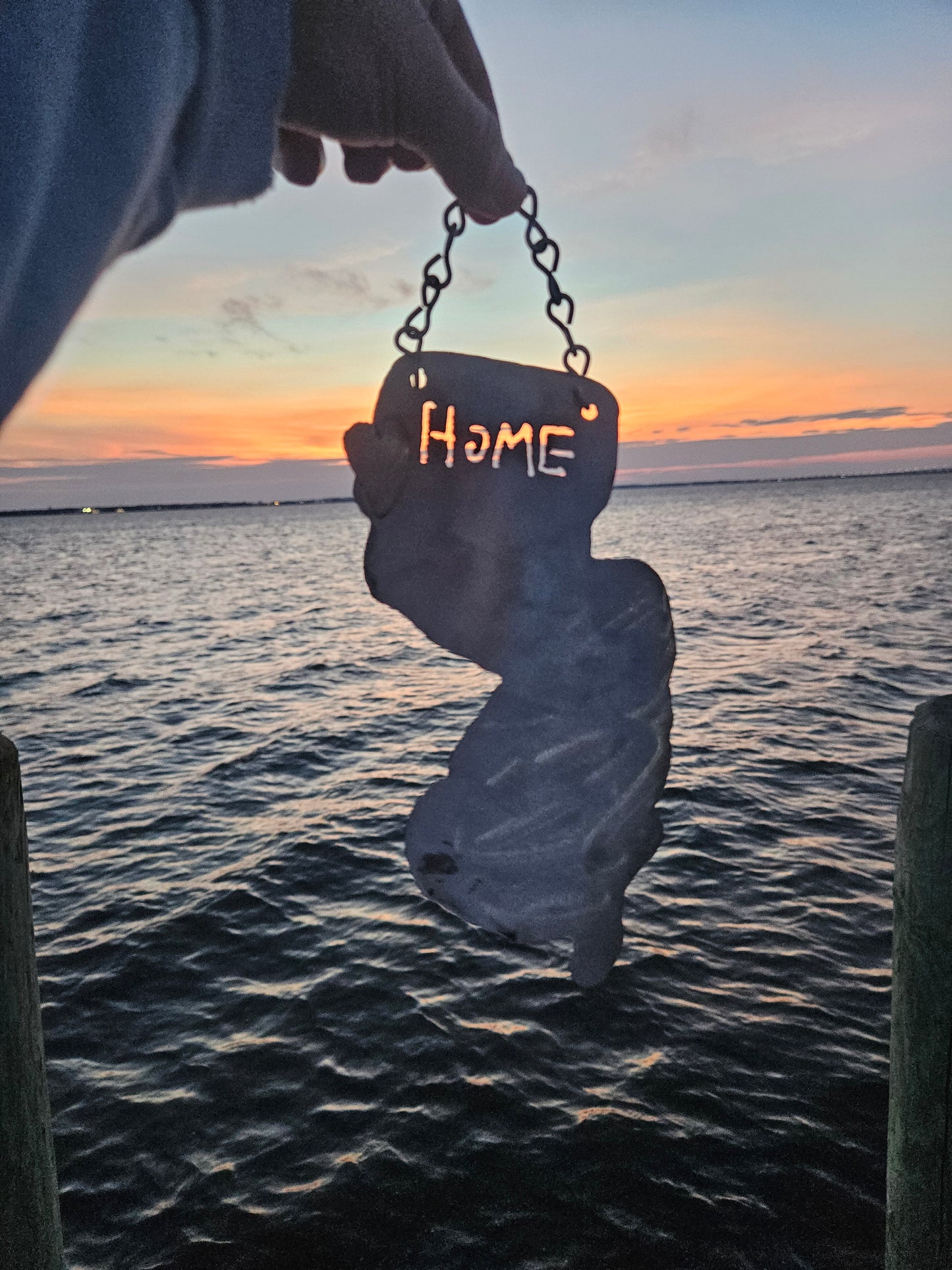 Personalized Home State with Magnetic Heart - Across the Miles Gift