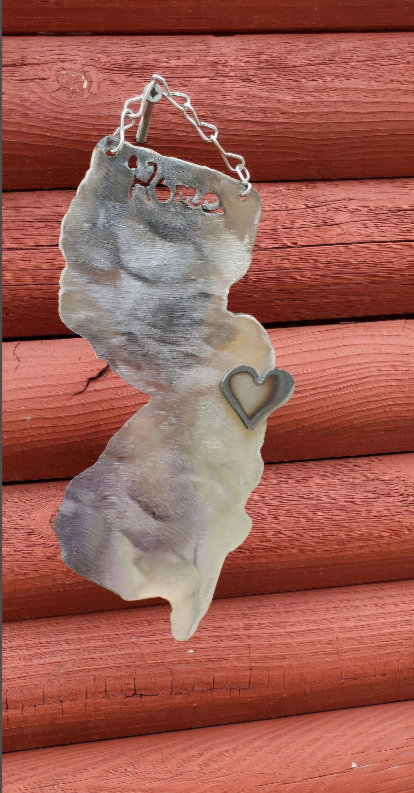 Personalized Home State with Magnetic Heart - Across the Miles Gift