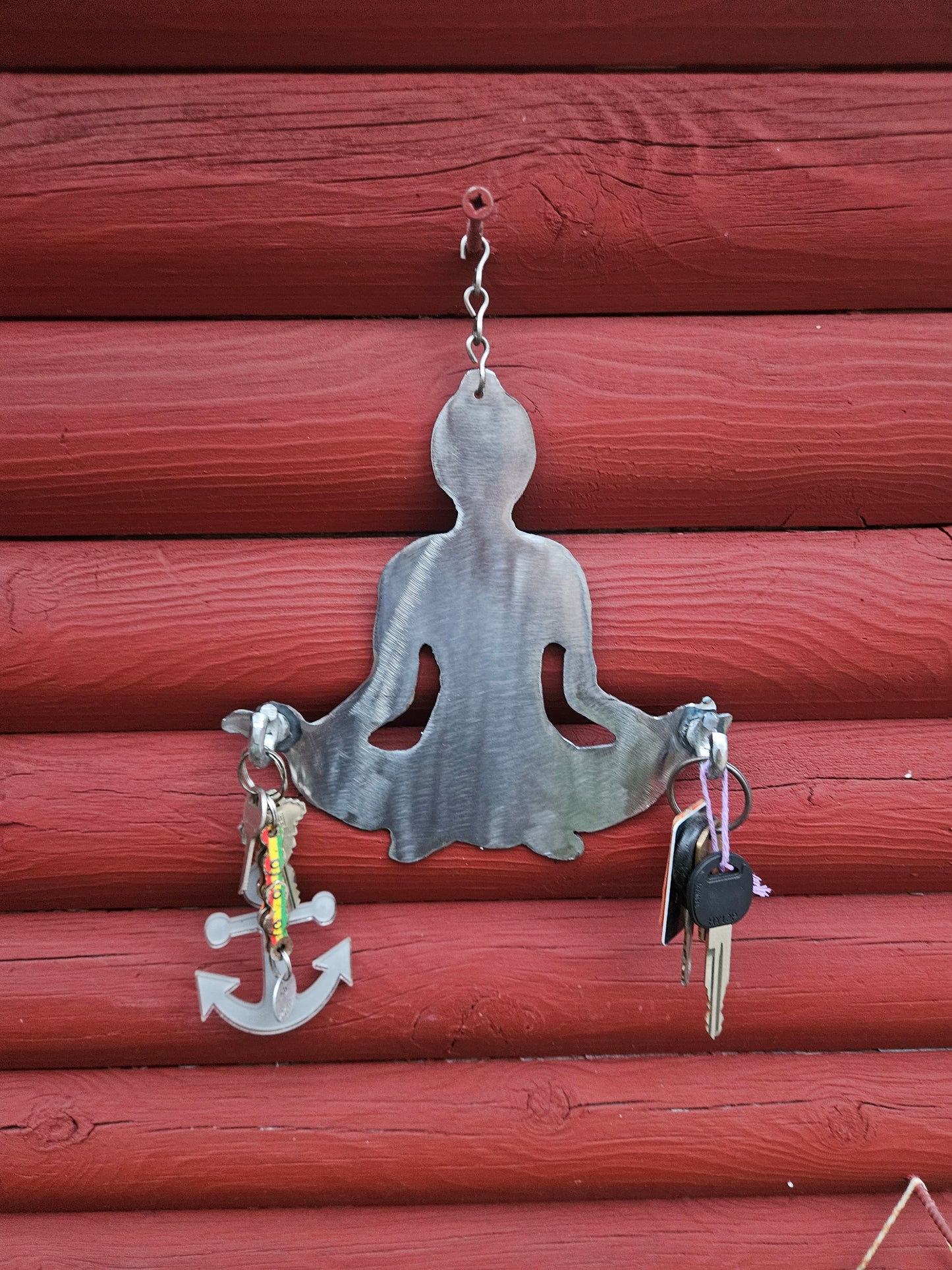 Meditating Yogi Key Rack, Yoga Key Rack, Key Holder