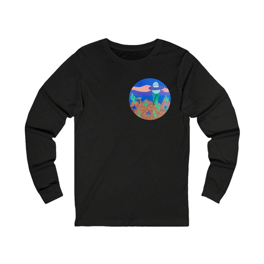 Celestial Desert Scene Long Sleeve Tee