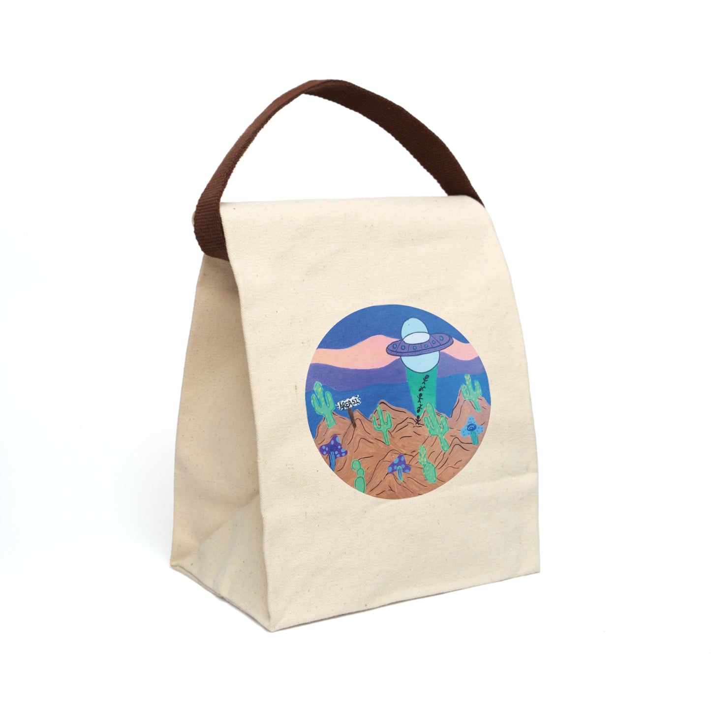 Desert UFO Canvas Lunch Bag - The Day Tripper Lunch Bag