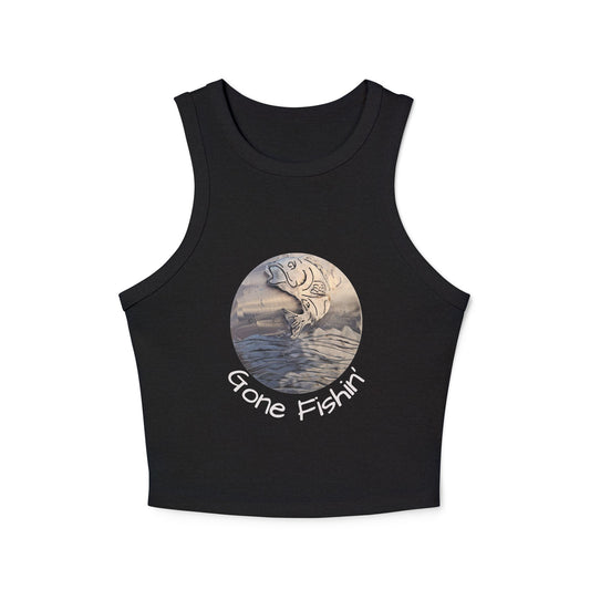 Racer Tank — Trout Fishing Circle Graphic