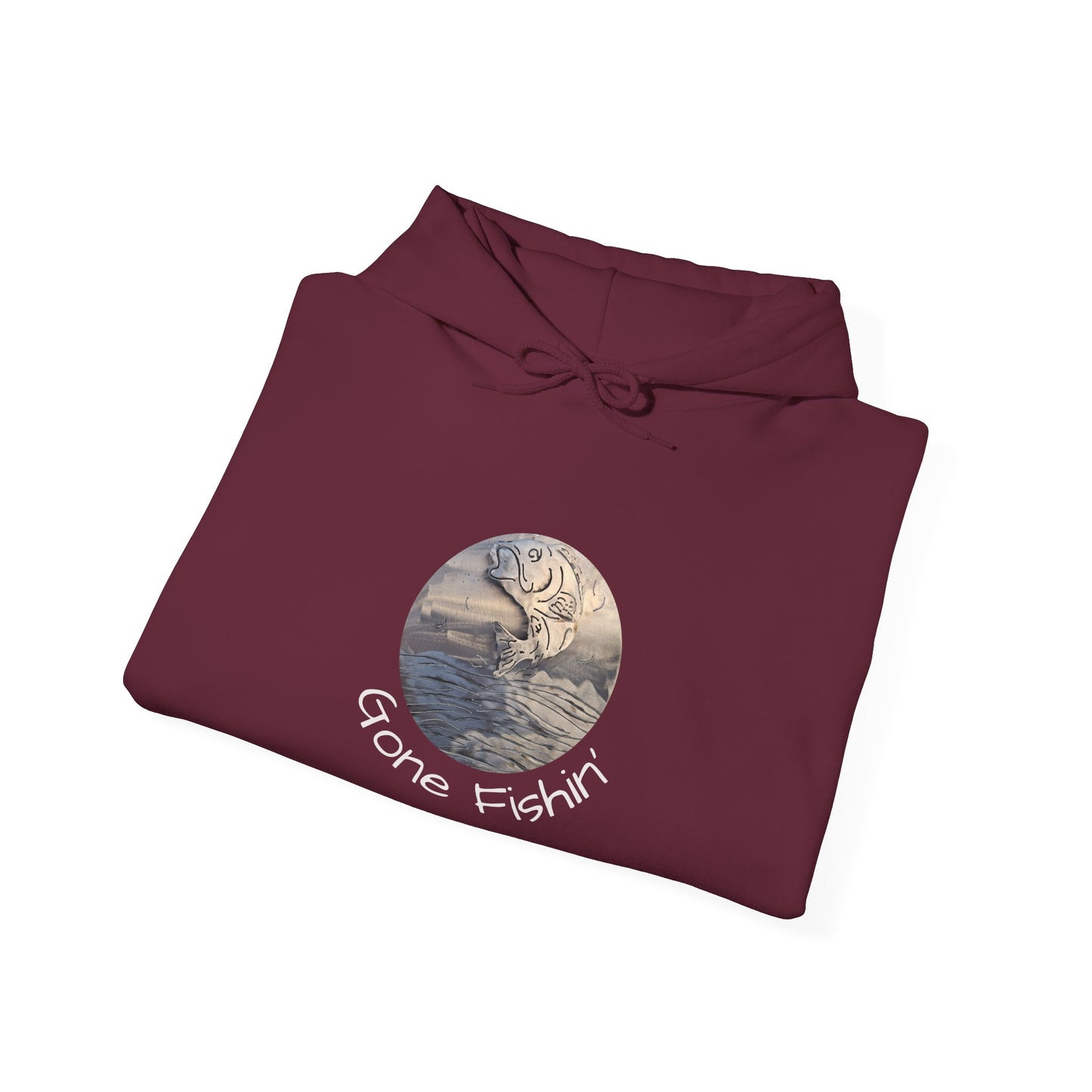 Moonlit Ocean Hoodie – Vintage Wave Circle Graphic Sweatshirt