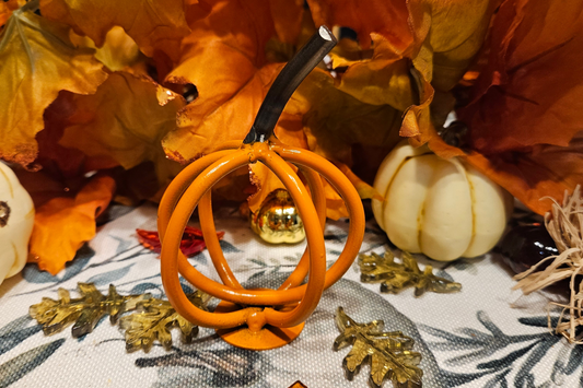 Table Top Pumpkin, Pumpkin for table, Tiny Fall Decor, Teacher's desk Fall decor
