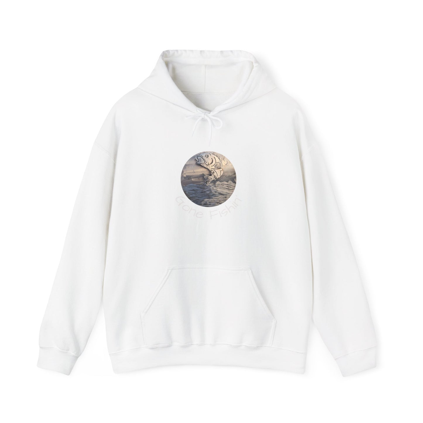 Moonlit Ocean Hoodie – Vintage Wave Circle Graphic Sweatshirt