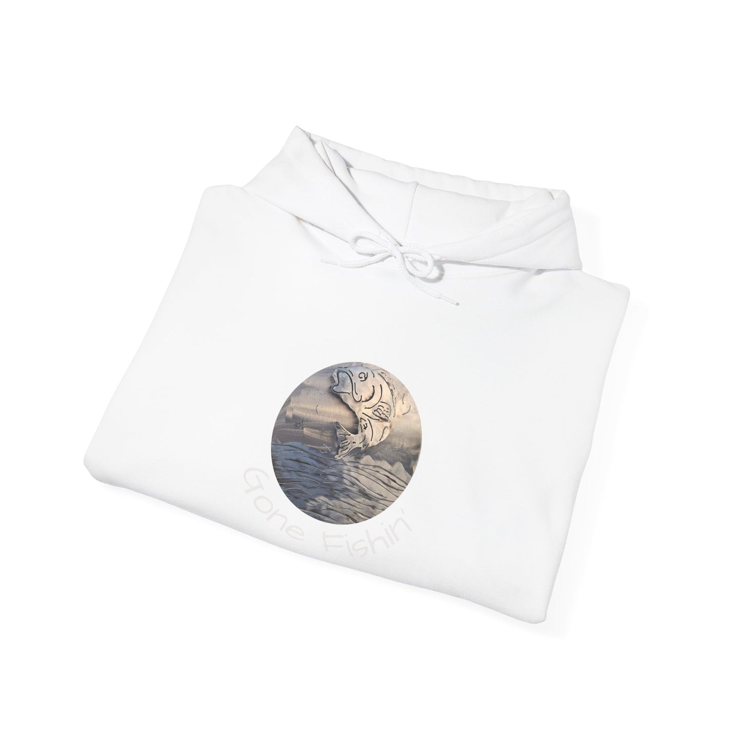 Moonlit Ocean Hoodie – Vintage Wave Circle Graphic Sweatshirt