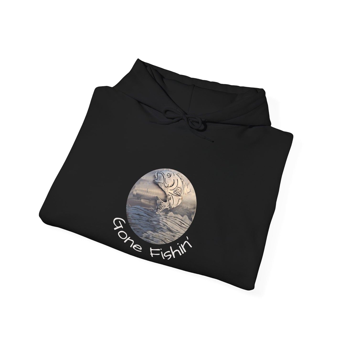 Moonlit Ocean Hoodie – Vintage Wave Circle Graphic Sweatshirt