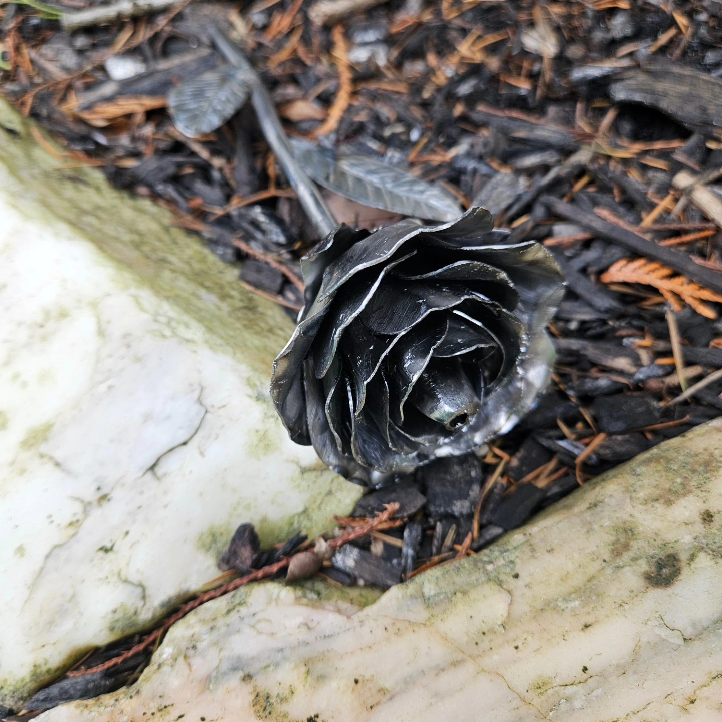 Handcrafted Metal Rose