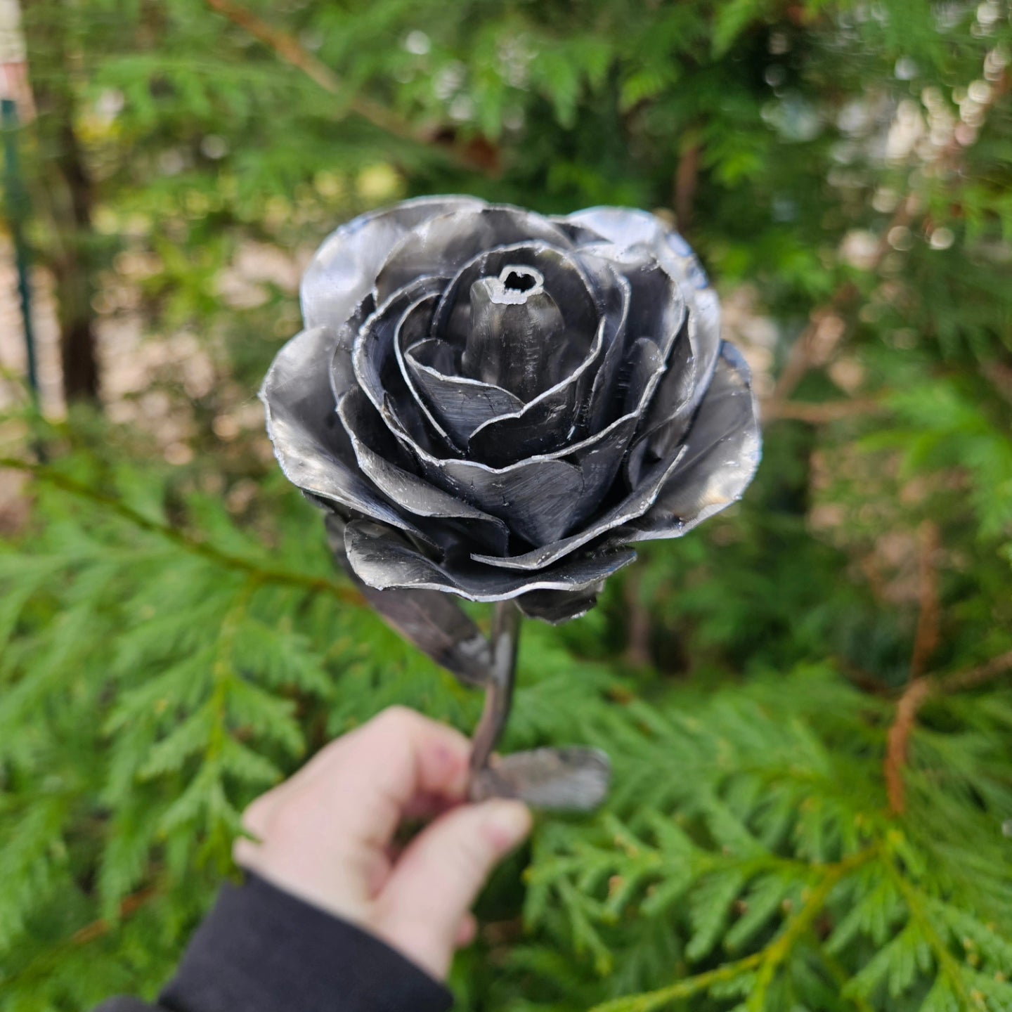 Handcrafted Metal Rose