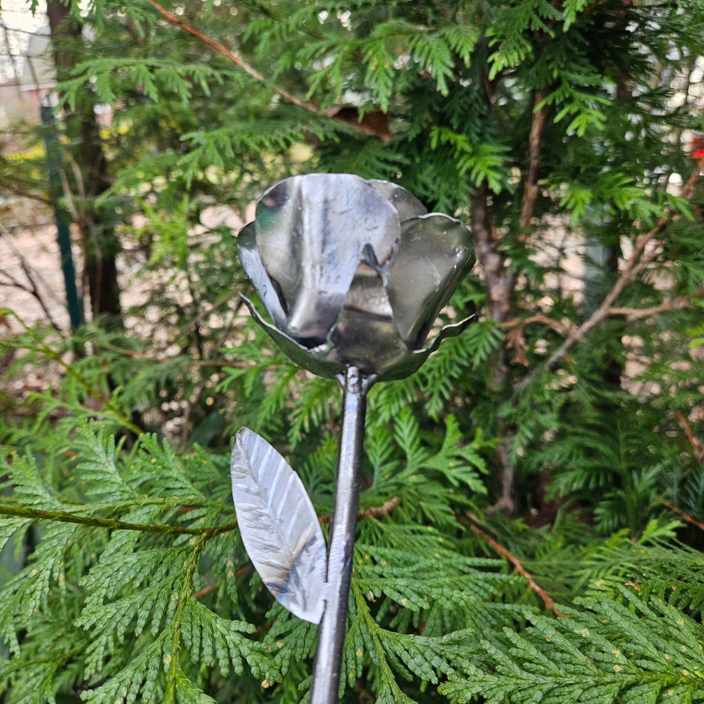 Handcrafted Metal Rose