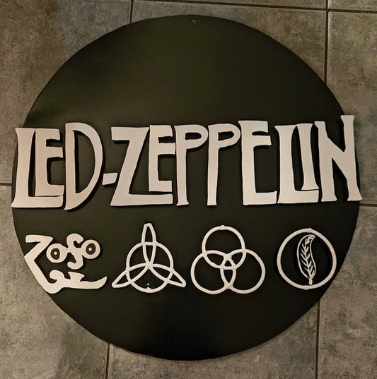 20in Led Zeppelin Sign