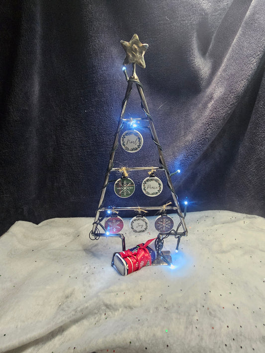 Metal Christmas Tree, Table top Christmas Tree, Christmas Tree for table, Pre-lit Tree