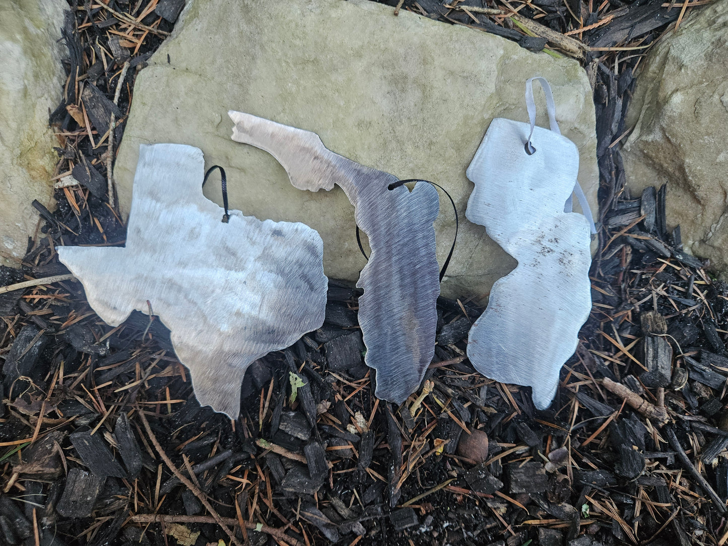 Metal State Ornaments, Across the Miles Gift