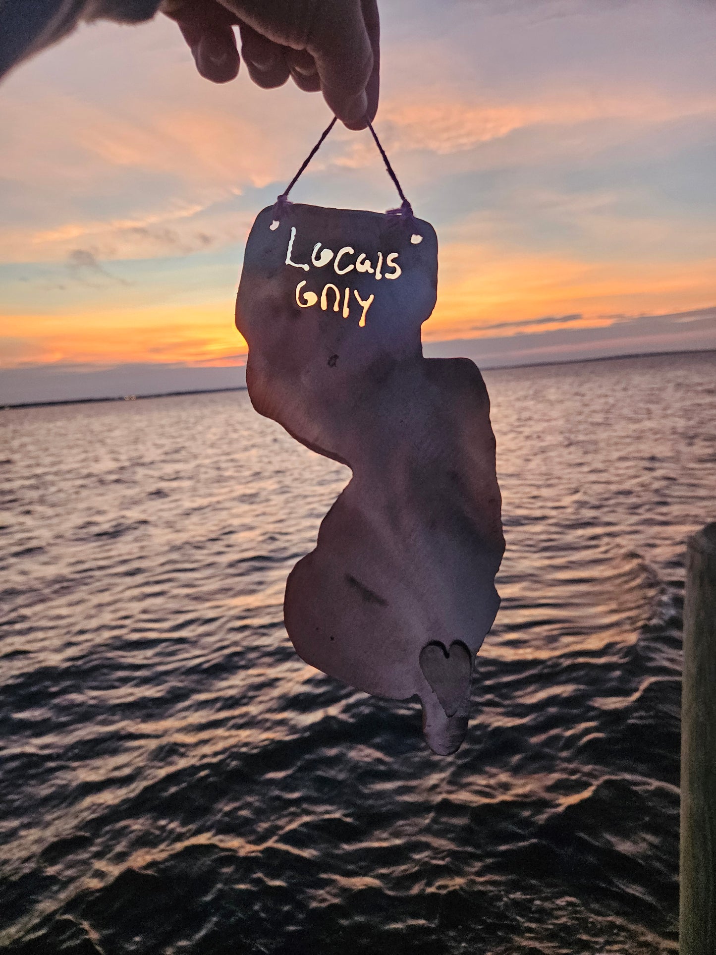 Personalized Home State with Magnetic Heart - Across the Miles Gift